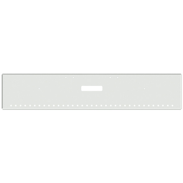 Valley Chrome 20 Inch Chrome American Eagle Boxed End Bumper W/ 35 Round 3/4 Inch Light Holes & Center Tow Hole Fits Freightliner Classic 120, XL Valley Chrome 20 Inch Chrome American Eagle Boxed End Bumper W/ 35 Round 3/4 Inch Light Holes & Center Tow Hole Fits Freightliner Classic 120, XL