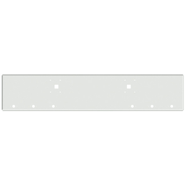 Valley Chrome 18 Inch Chrome Texas Boxed End Bumper W/ Tow, 6 M1- P1 Light Holes & Mounting Holes Fits International 9900I, 9900I