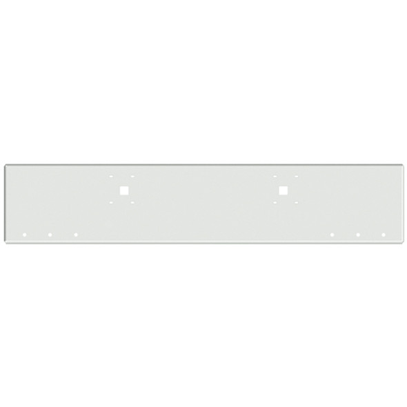 Valley Chrome 22 Inch Chrome Texas Boxed End Bumper W/ Tow, 6 Round 3/4 Inch Light Holes & Mounting Holes Fits International 9900I, 9900I