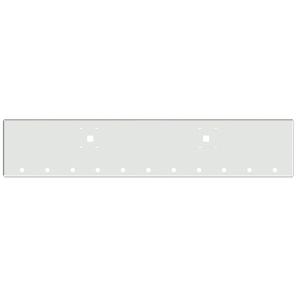 Valley Chrome 20 Inch Chrome American Eagle Boxed End Bumper W/ Tow, 11 M1- P1 Light Holes & Mounting Holes Fits International 9900I, 9900I