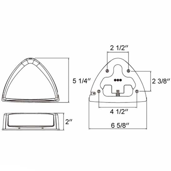 30 Diode Low Profile Amber LED Clear Lens Turn Signal  For Peterbilt 379