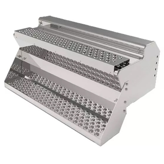 45 Inch Stainless Steel Battery Box W/ Punched Steps For Kenworth