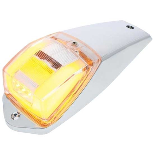 24 Diode Amber LED Rectangular GLO Cab Light Assembly W/ Clear Lens