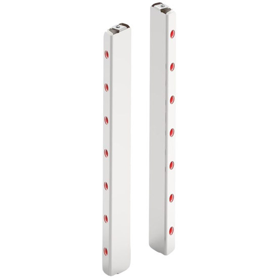 15 Inch Rear Penny Light Air Cleaner Light Bar - Red Led / Red Lens For Donaldson Ac For Peterbilt 367, 378 379, 389