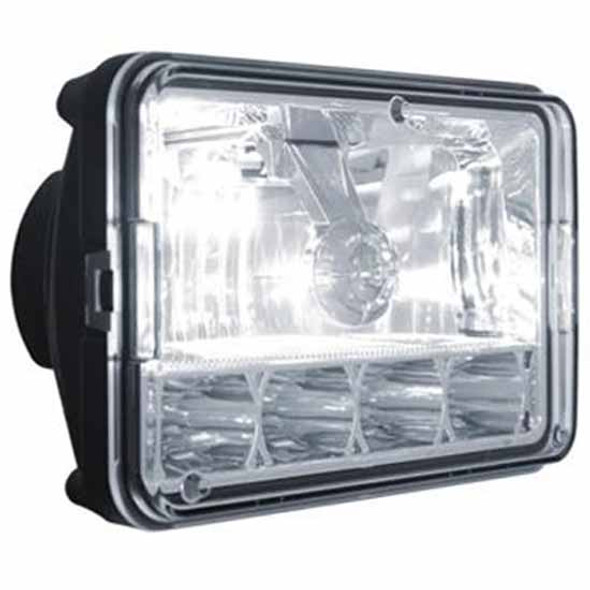 4 X 6 Crystal Headlight W/ High And Low Beam Functions