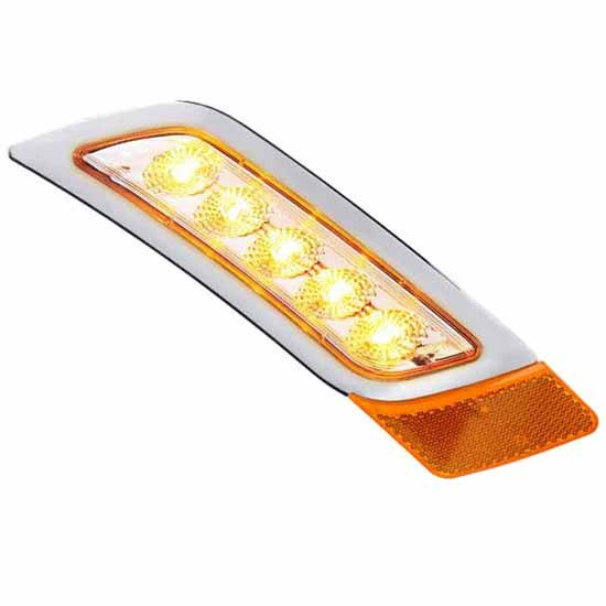 Dual Revolution Amber Turn And Marker Fender Led Light - Passenger Side