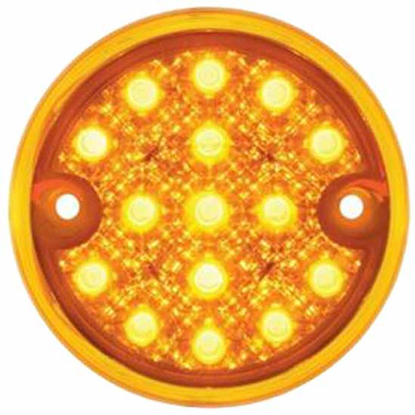 15 Diode Dual Function Reflector Style LED Light For Pedestal Lights, Amber / Red