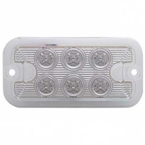 6 LED DUAL FUNCTION Super Bright LIGHT - AMBER LED /CLEAR LENS