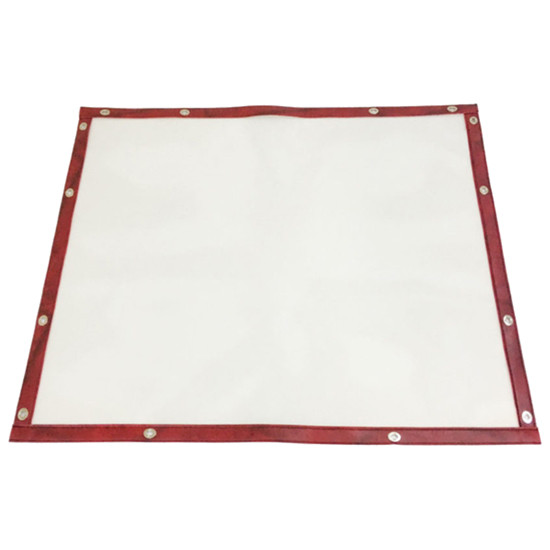 White Bug Screen With Wine Trim For Kenworth W990