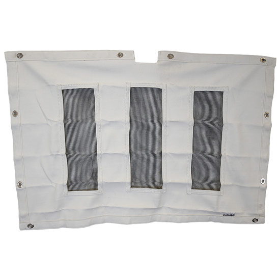 White Non Quilted Vinyl Winter Front Oe Style For Kenworth T680 2022-Current