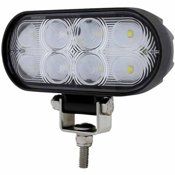 8 Diode LED Oval Wide Angle Work Light 1920 Lumen