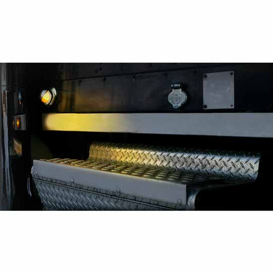 White And Amber Led Mini Step Light With Dual Blue Light