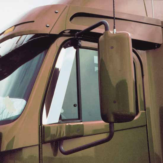 Stainless Steel Window Deflector For Freightliner Century And Columbia 112, 120, 132