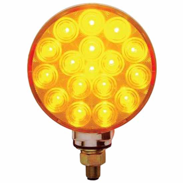 34 LED Reflector Double Face Turn Signal Light - Amber / Red Lens