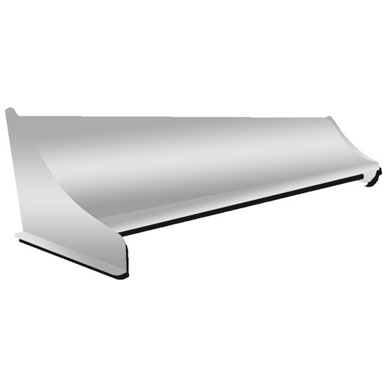 19 Inch Whale Tail 70 X Stainless Steel For Curved Roof