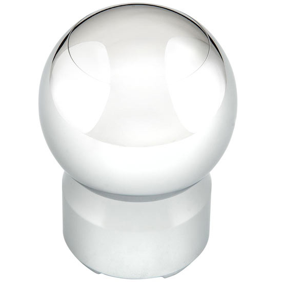 Chrome Aluminum Ef 13/18 Speed Gear Shift Knob - Round Ball-Shaped