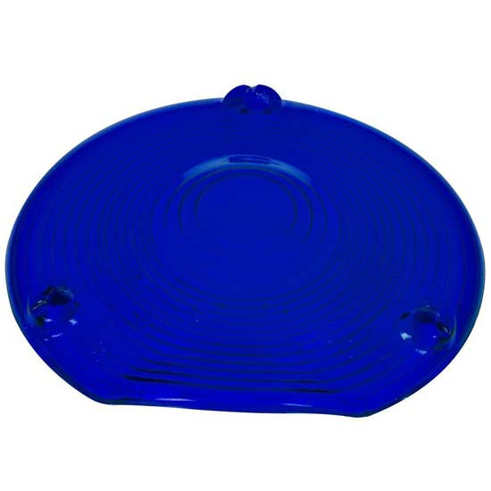 8 Inch 4 1/ Glass Classic Rnd Style Lens - Blue