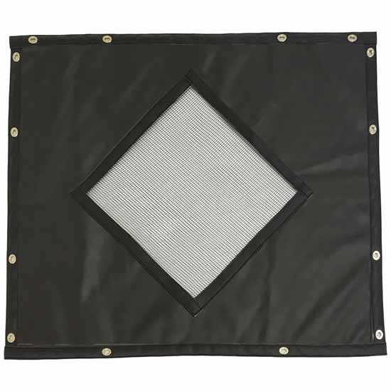 Black Non Quilted Vinyl Winter Front Standard Diamond Cutout For Mack Ch