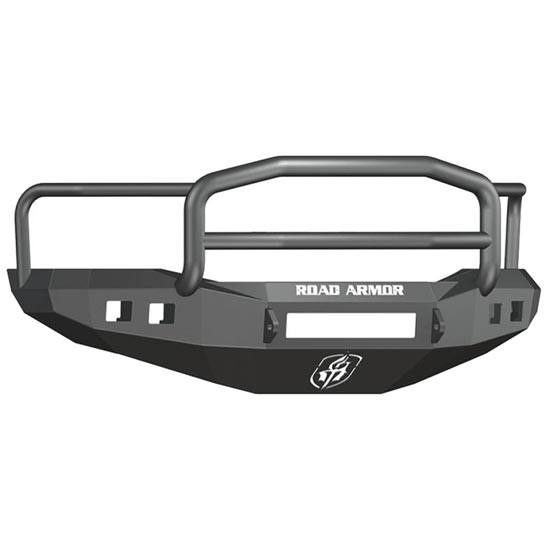 Road Armor Stealth Front Non-Winch Bumper With Lonestar Guard - Black Textured For Ram 2500, 3500, 4500, 5500