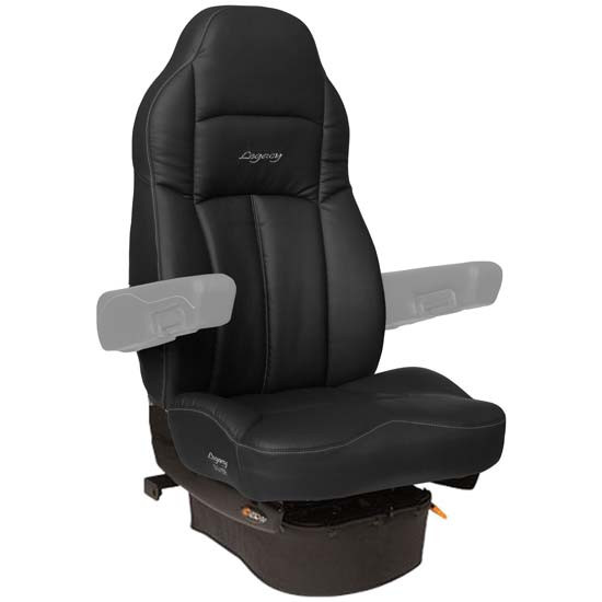 Seats Inc. Legacy Lo Seat With High Back, Low Base, Skirt Style Suspension Cover - Duraleather Black