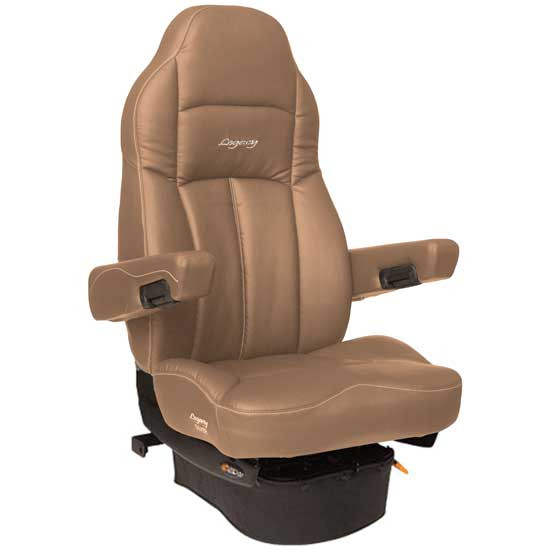 Seats Inc. Legacy Lo Seat With High Back, Low Base, Armrests, Heat - Duraleather Brown