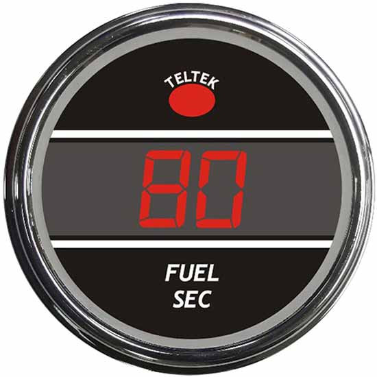 Digital Secondary Fuel Level Smart Gauge With Red Display For Kenworth And Peterbilt 2006-Newer