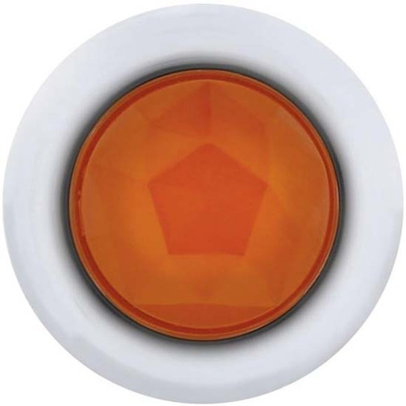 Amber 3 LED Dual Function Mini Clearance & Marker Light W/ Faceted Amber Lens