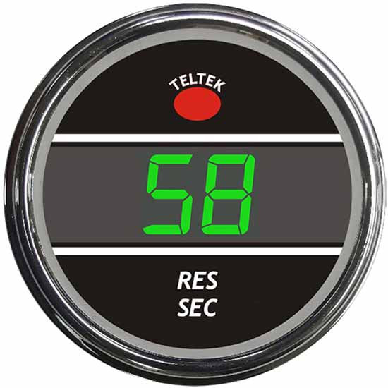 Digital Secondary Air Reservoir Smart Gauge With Green Display For Kenworth And Peterbilt 2006-Newer