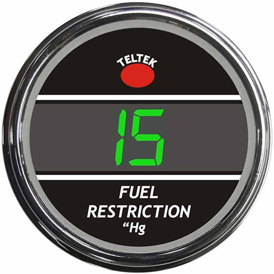 Digital Fuel Restriction Smart Gauge With Green Display For Kenworth And Peterbilt 2006-Newer