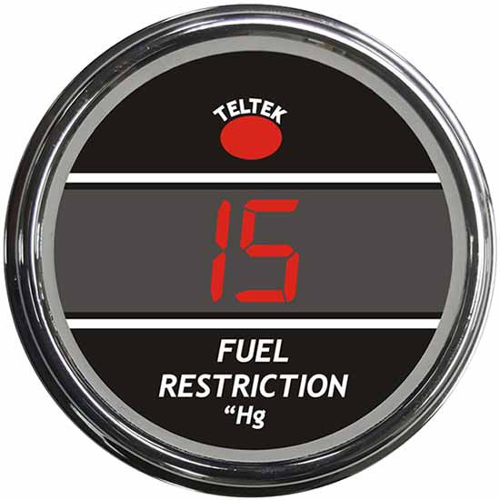 Digital Fuel Restriction Smart Gauge With Red Display For Kenworth And Peterbilt 2006-Newer
