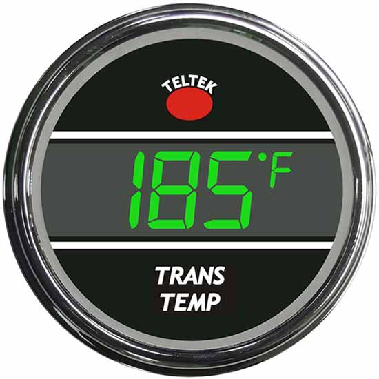 Digital Transmission Temperature Smart Gauge With Green Display For Kenworth And Peterbilt 2006-Newer