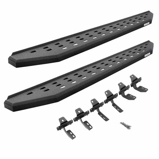 Go Rhino Black Steel Rb20 Running Boards With Mounting Brackets For Ford F-150