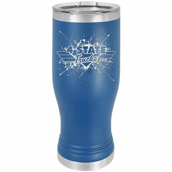 4 State Trucks 20 Oz Stainless Steel Pilsner Tumbler With Lid - Royal Blue