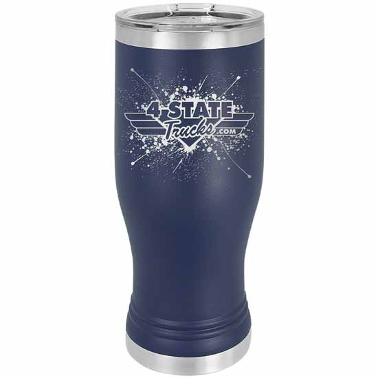 4 State Trucks 20 Oz Stainless Steel Pilsner Tumbler With Lid - Navy Blue