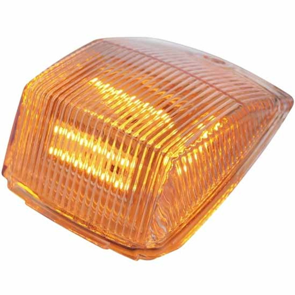 36 Diode Amber LED Square Cab Light W/ Clear Lens - 5 Pack