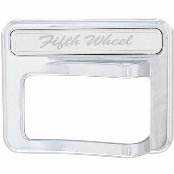 Chrome Plastic Rocker Switch Cover - 5th Wheel For Peterbilt 567, 579, 587 2012-Newer