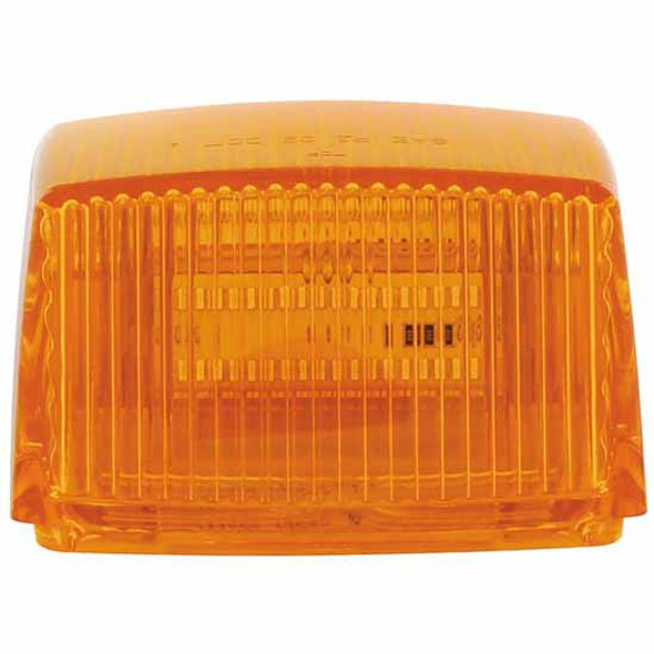 36 Diode Amber LED Amber Lens Square Cab Lights - Pack Of 5