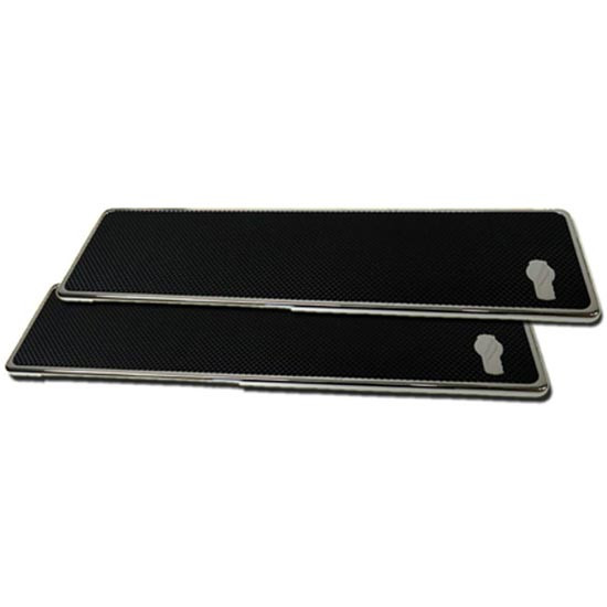 24 Inch Kenworth W900 Chrome Billet Aluminum Step Plate With Logo - Pair