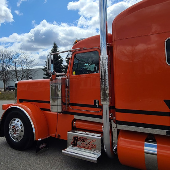 3 Inch Aluminum Full Wrap Cab/ Sleeper Panel With Out Extender And With 3/4 Inch Underglow Light Holes For Peterbilt 389 With 63 Inch Sleeper