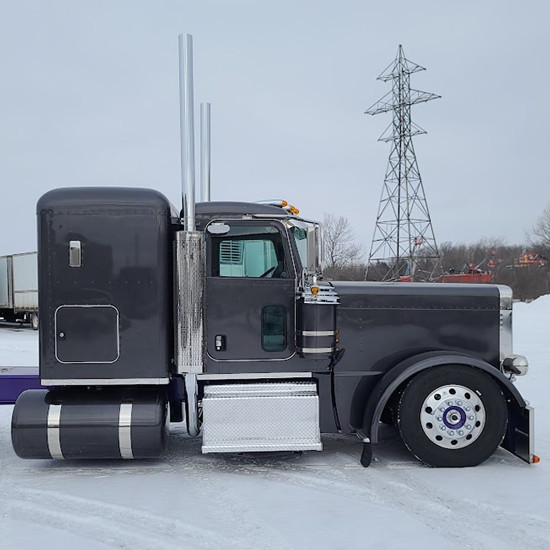 2 Inch Blank Aluminum Cab/ Sleeper Panel With Standard Extender For Peterbilt 389 Glider With 48 Inch Sleeper