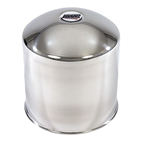 10 Inch Realwheels SS Rear High Hat With 8.25 -8.75 Inch Drive Axle, 5.75- 7.75 Inch Axle Depth, Logo And Band Clamp