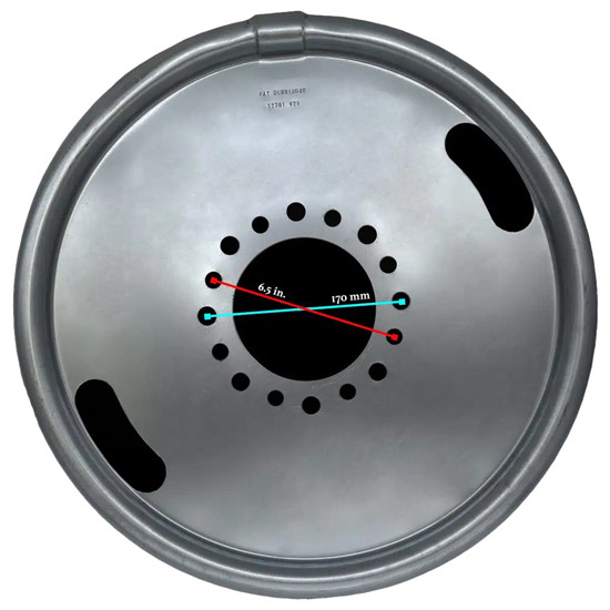 16 Inch Light Duty Drive Wheel Balancer Set- 9/ Studs For Ford And Dodge Dually With 19.5 Inch Wheels