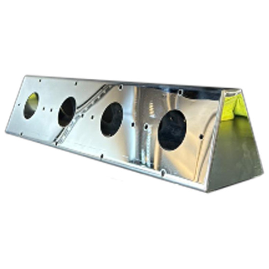 Stainless Steel Air Cleaner Light Panel With 8 Watermelon Light Holes For Kenworth T880, W990 And Peterbilt 579