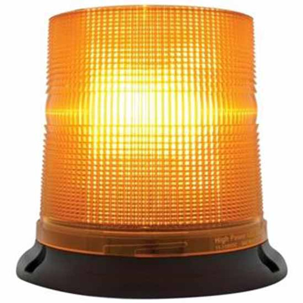 6.5 Inch Tall High Power LED Beacon Light - Magnet Mount - Amber