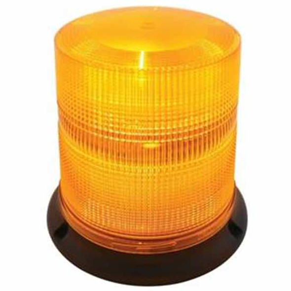 6.5 Inch Tall High Power LED Beacon Light - Permanent Mount - Amber