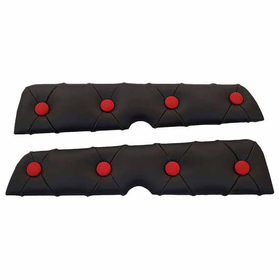 Gray Console Door Panels With Yellow Buttons For Peterbilt 378, 379, 386, 388, 389 And 389 Glider 2006 And Newer Ultracabs