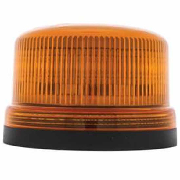 Low Profile 8 High Power LED Beacon Light - Magnet Mount - Amber