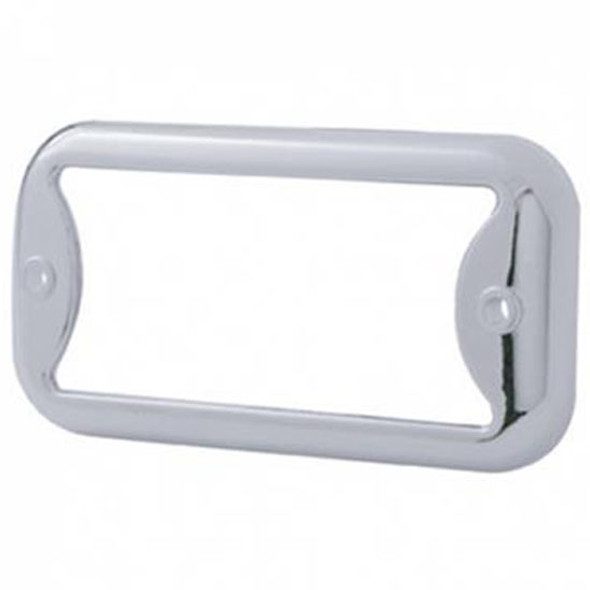 Chrome Rectangular Light Bezel For Small Rectangular Double Face Light