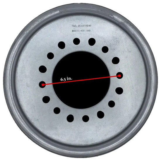 16 Inch Light Duty Drive Wheel Balancer Set- 9/ Studs For Ford, Dodge And Gm 1 Ton Dually With 17 Inch Wheel