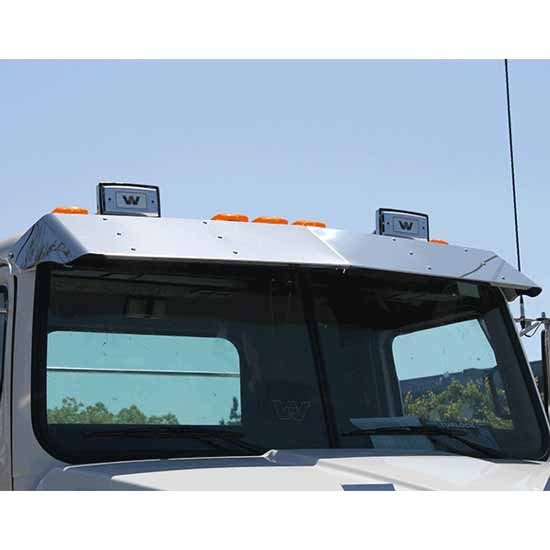 12 Inch Stainless Steel Drop Visor For Western Star 4700 2013-Newer